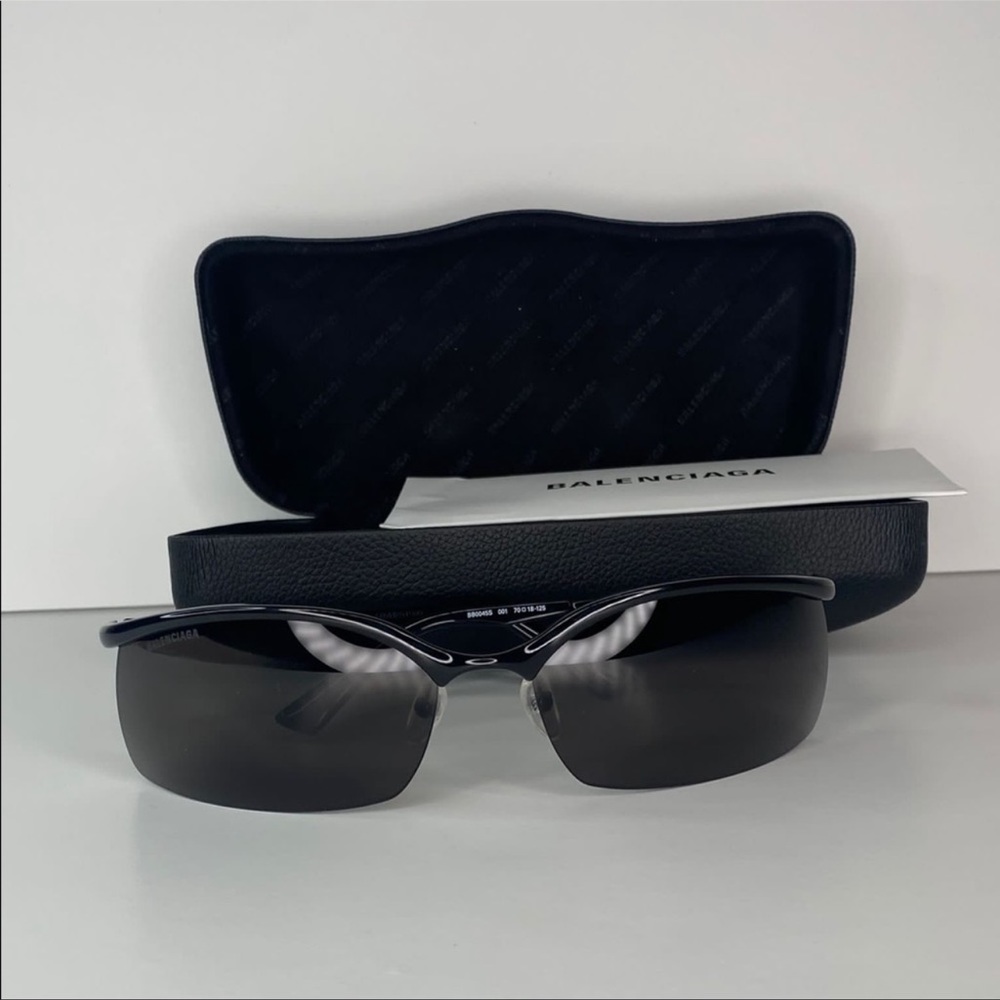 NEW BALENCIAGA BB0045SA 001 BLACK UNISEX EYEWEAR BALENCIAGA